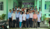 Đoàn thăm quan thực tiễn tại trạm Y tế xã Trường Long A.