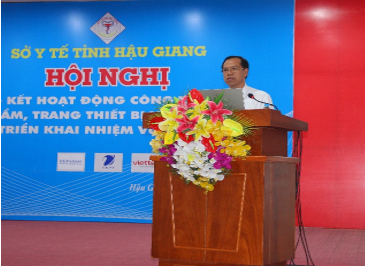 BSCKII. Đỗ Phát Hưng, Phó Giám đốc Sở Y tế phát biểu chỉ đạo tại Hội nghị.