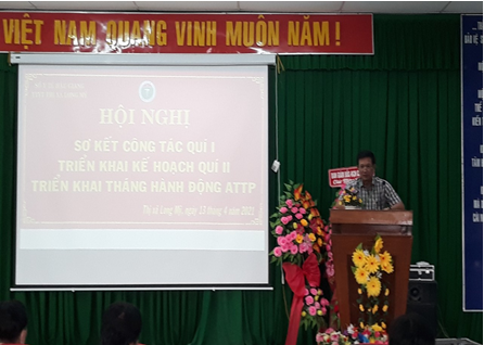 BS.CKII. Lý Minh Quang phát biểu chỉ đạo tại buổi triển khai  Tháng hành động.