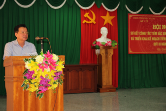 BSCK2. Nguyễn Thanh Tùng, Giám đốc Sở Y tế phát biểu chỉ đạo tại hội nghị.