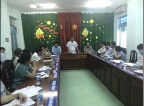 BSCK2. Nguyễn Thanh Tùng, Giám đốc Sở Y tế tỉnh Hậu Giang phát biểu chỉ đạo tại buổi làm việc