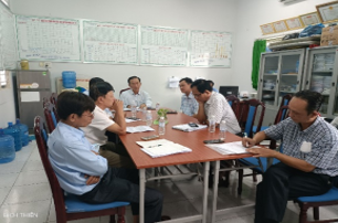 Đoàn họp đánh giá, báo cáo kết quả sau kiểm tra tại TTYT huyện Phụng Hiệp.