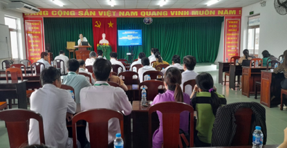 BSCK2. Nguyễn Thanh Tuấn, Giám đốc Trung tâm Y tế huyện  phát biểu chỉ đạo tại Hội nghị
