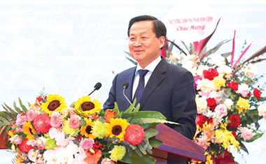 Bí thư Trung ương Đảng, Phó Thủ tướng Chính Phủ Lê Minh Khái phát biểu tại hội nghị. Ảnh: CHINHPHU.VN